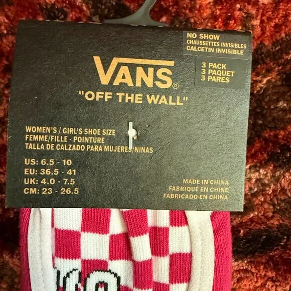 Vans No Show Women's Socks - Picture 3 of 9